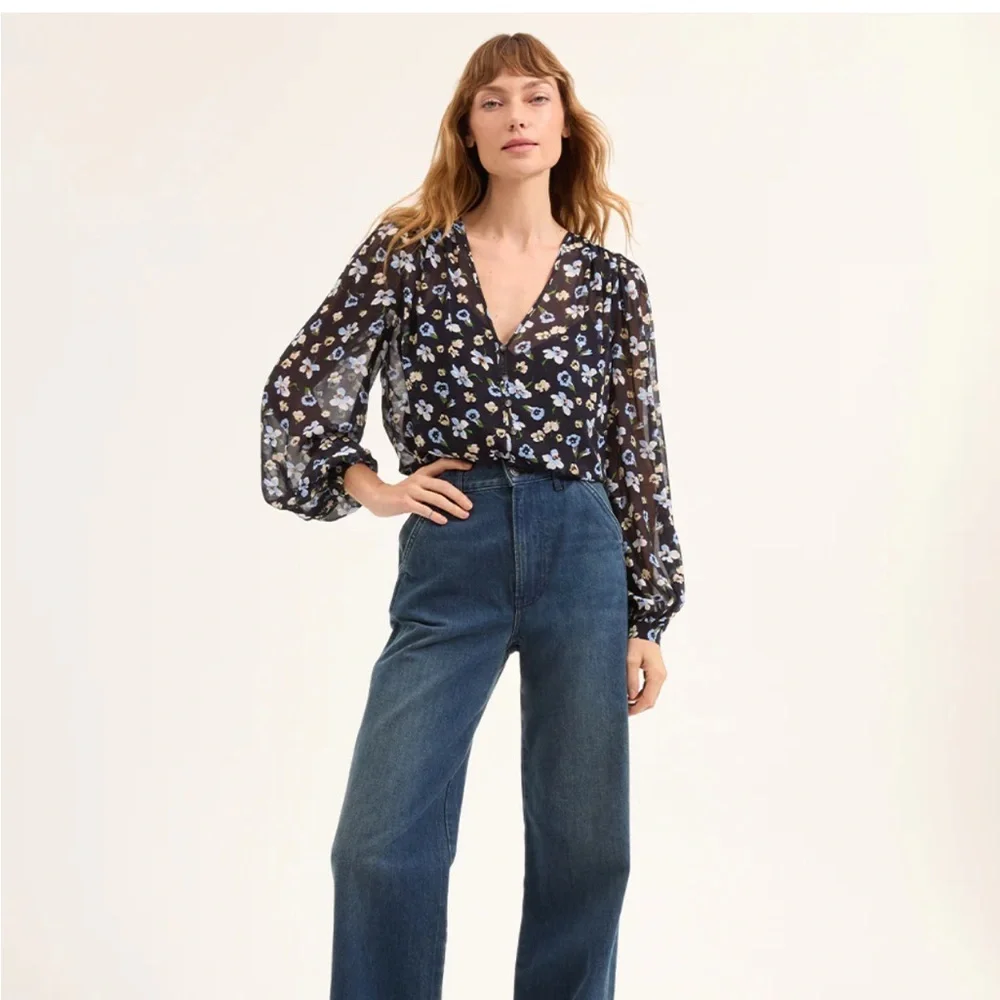 Veronica Beard - Alec Floral Blouse - Picture 2 of 10